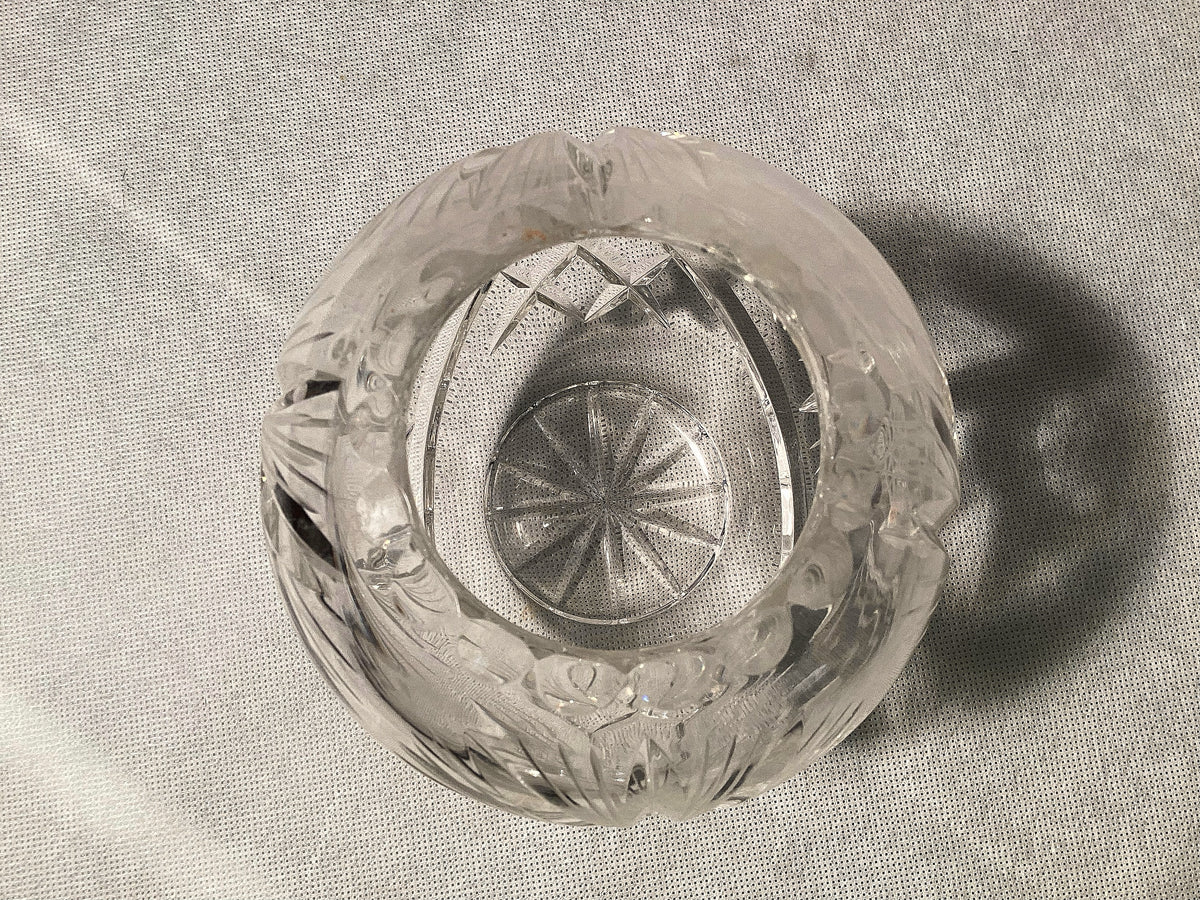 Vaso in cristallo di piombo, 14 cm, vintage