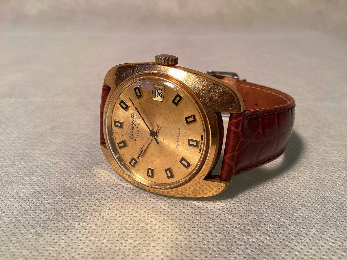 Glashütte Specimatic 26 Rubis – Original DDR Armbanduhr 1960er GDR – Detailansicht 5