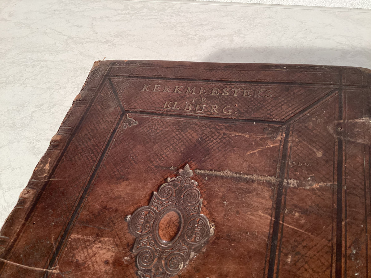 Bible de 1804 avec l’inscription « Kerkmeesters te Elburg »