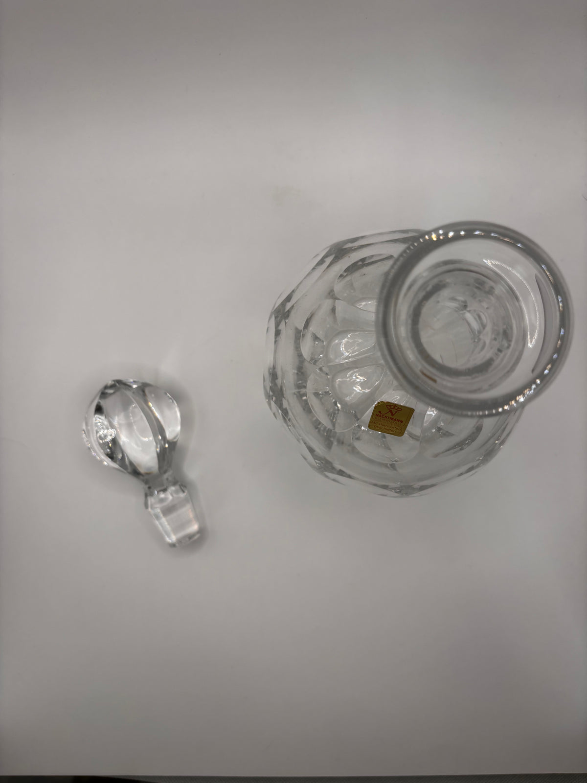 Decanter Nachtmann in cristallo di piombo intagliato, vintage