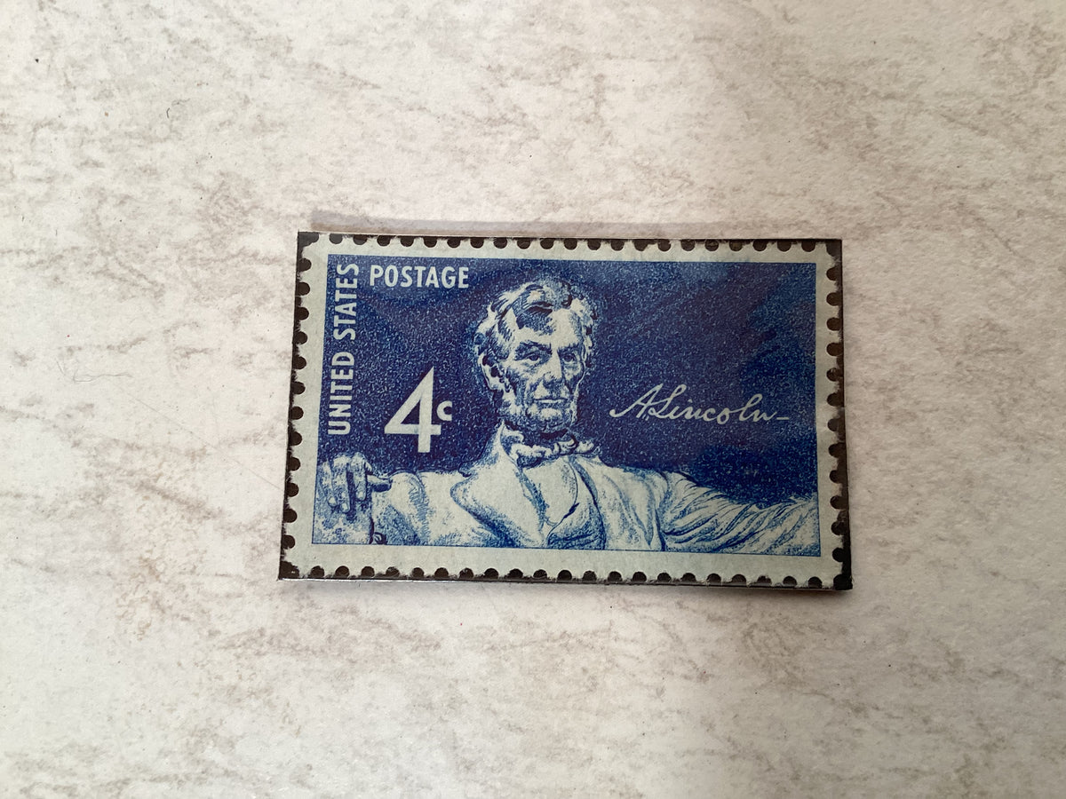Timbre Abraham Lincoln, États-Unis, non oblitéré