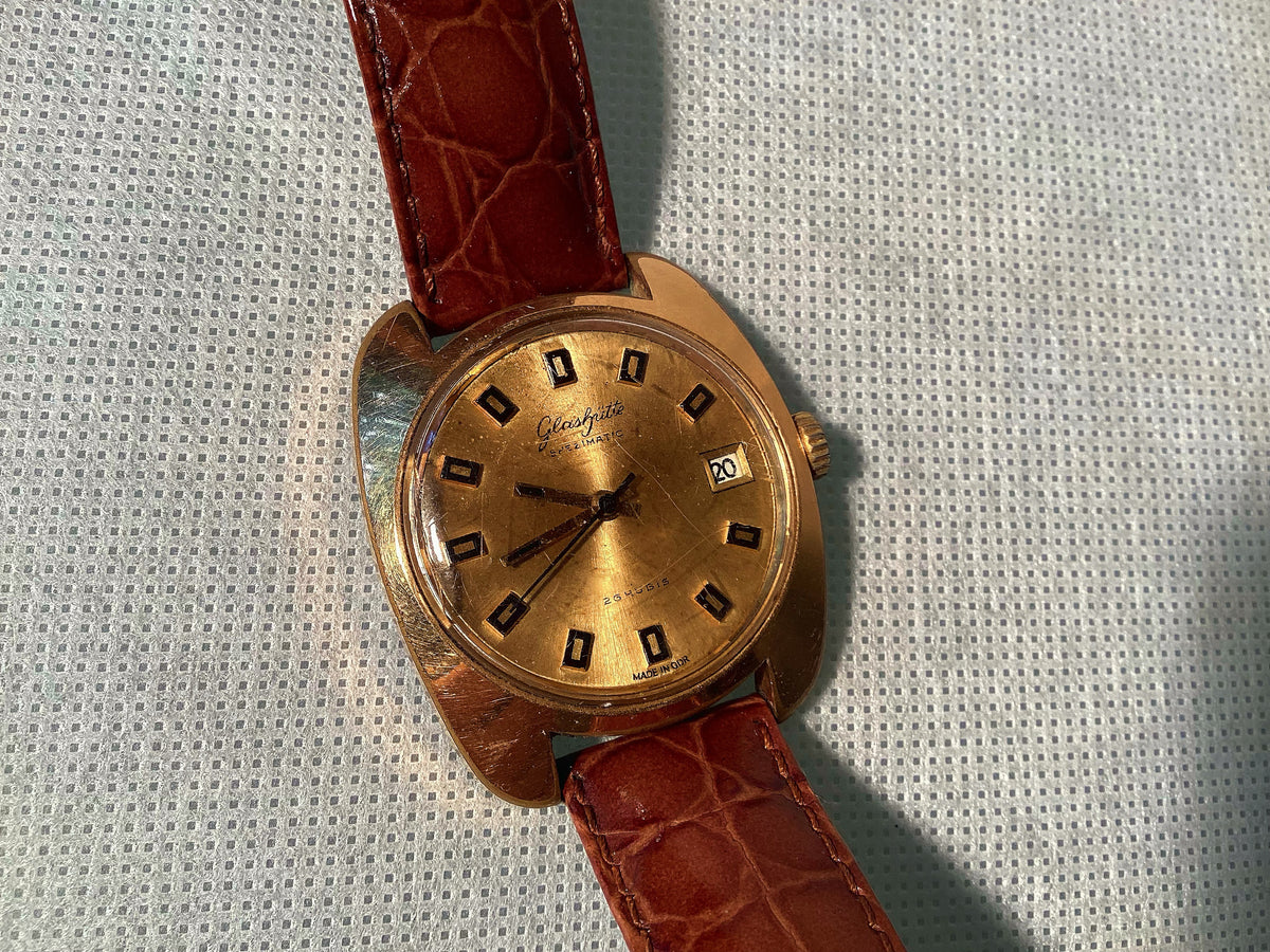 Glashütte Specimatic 26 Rubis – Original DDR Armbanduhr 1960er GDR – Detailansicht 3