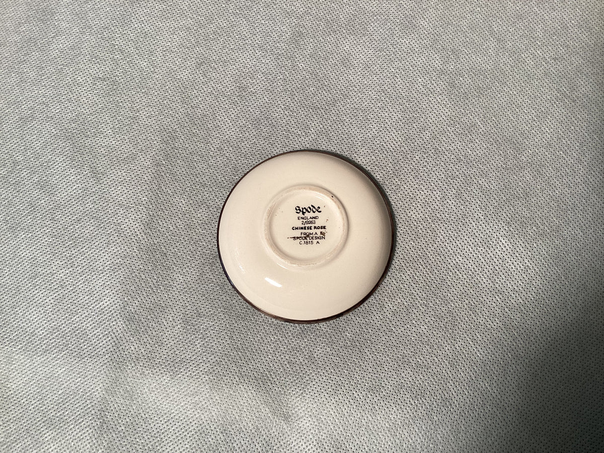 Ciotolina in argento 925, Spode «Chinese Rose», Inghilterra