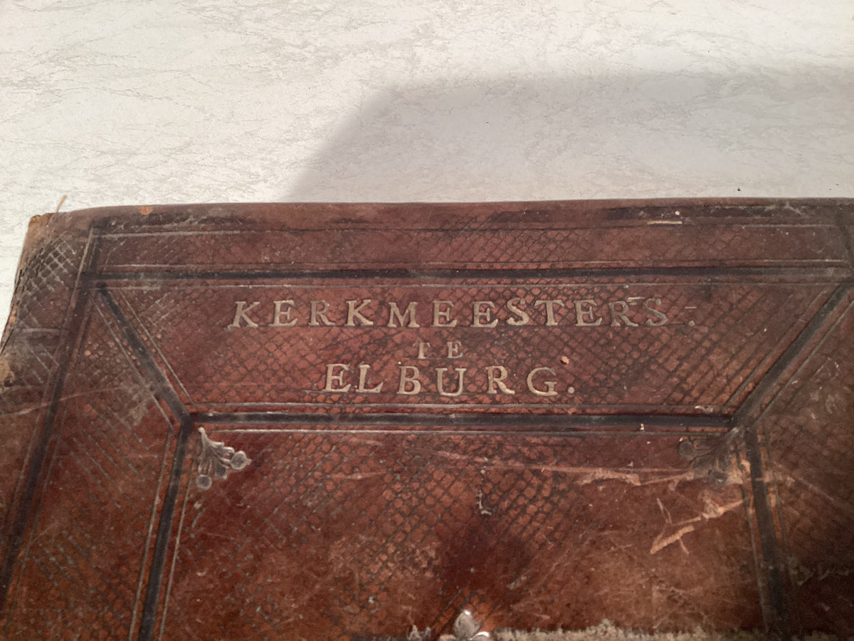 Bible de 1804 avec l’inscription « Kerkmeesters te Elburg »