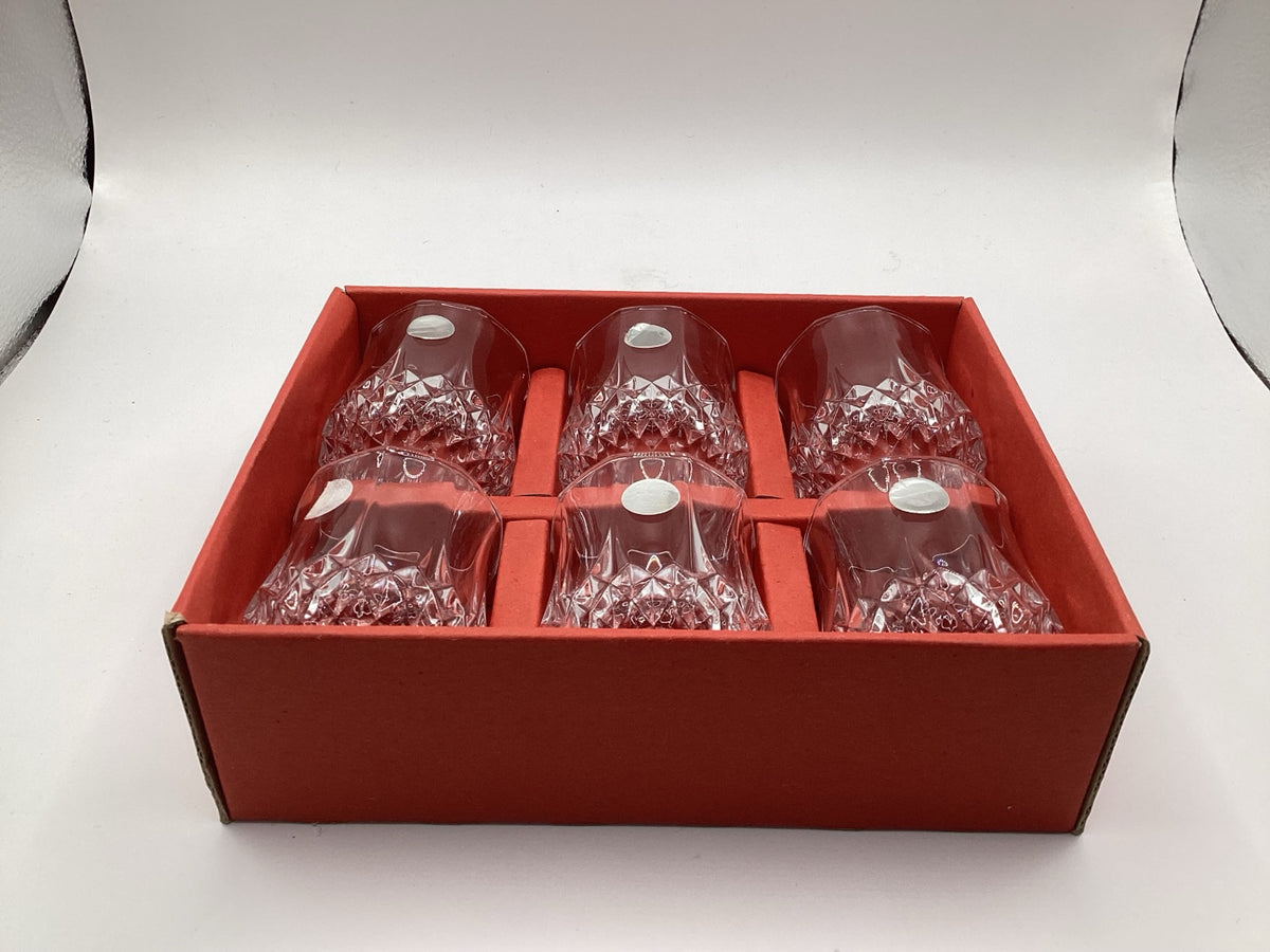 6 likoerglazen Cristal d’Arques Longchamp, loodkristal, 6 cl, originele verpakking