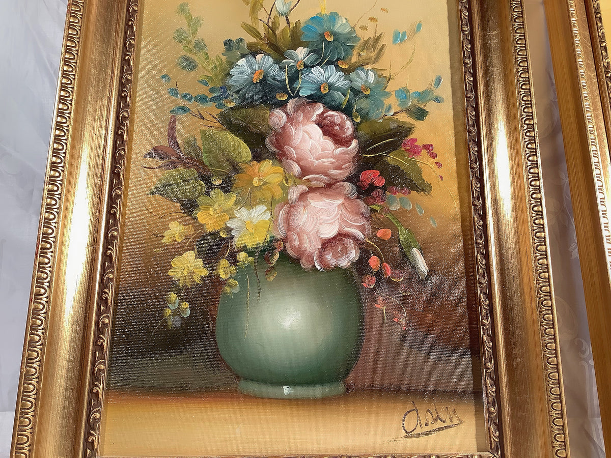 Still life painting, framed, 35 x 50 cm