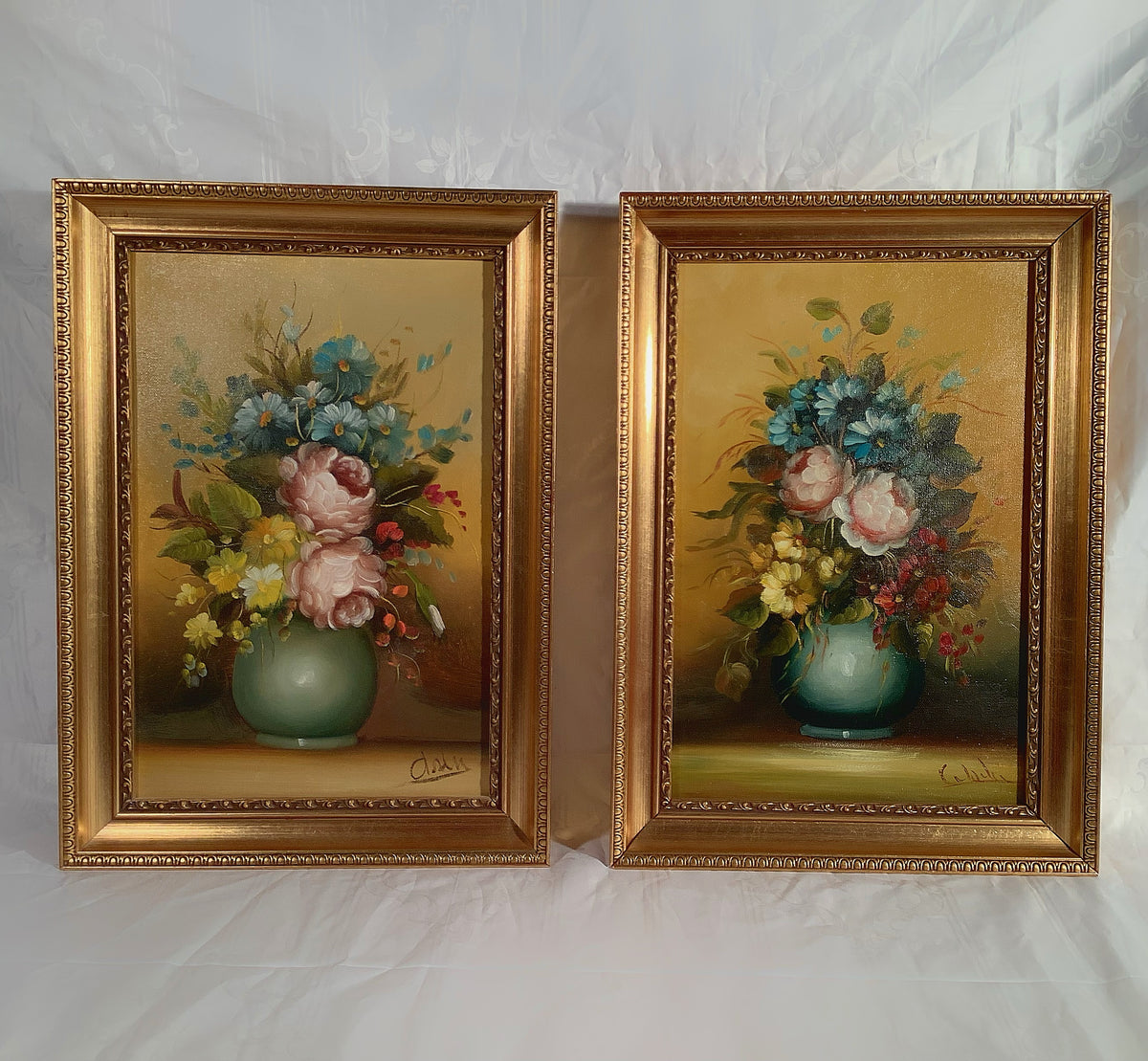 Still life painting, framed, 35 x 50 cm