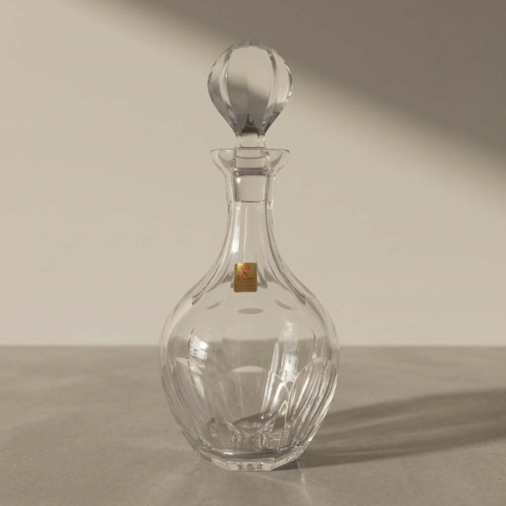 Decanter Nachtmann in cristallo di piombo intagliato, vintage