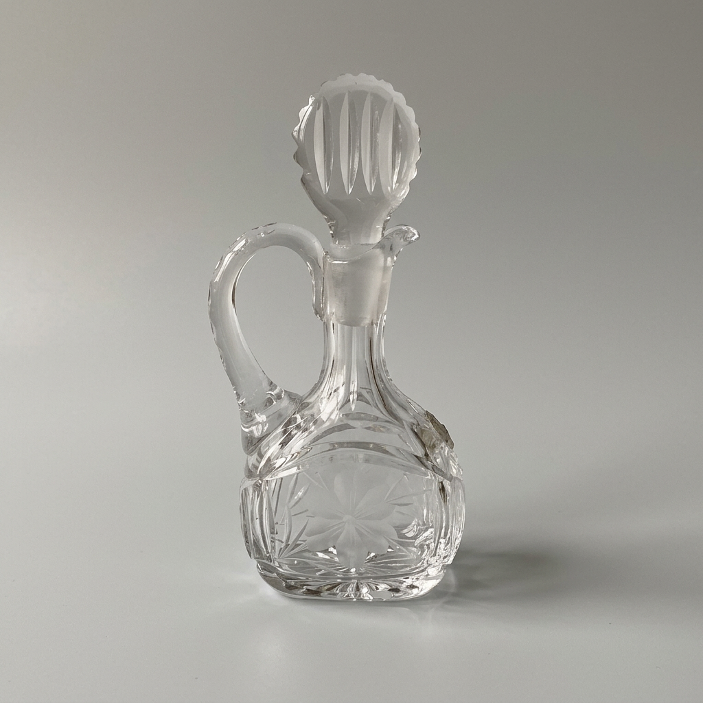 Small lead crystal liqueur carafe, 19 cm