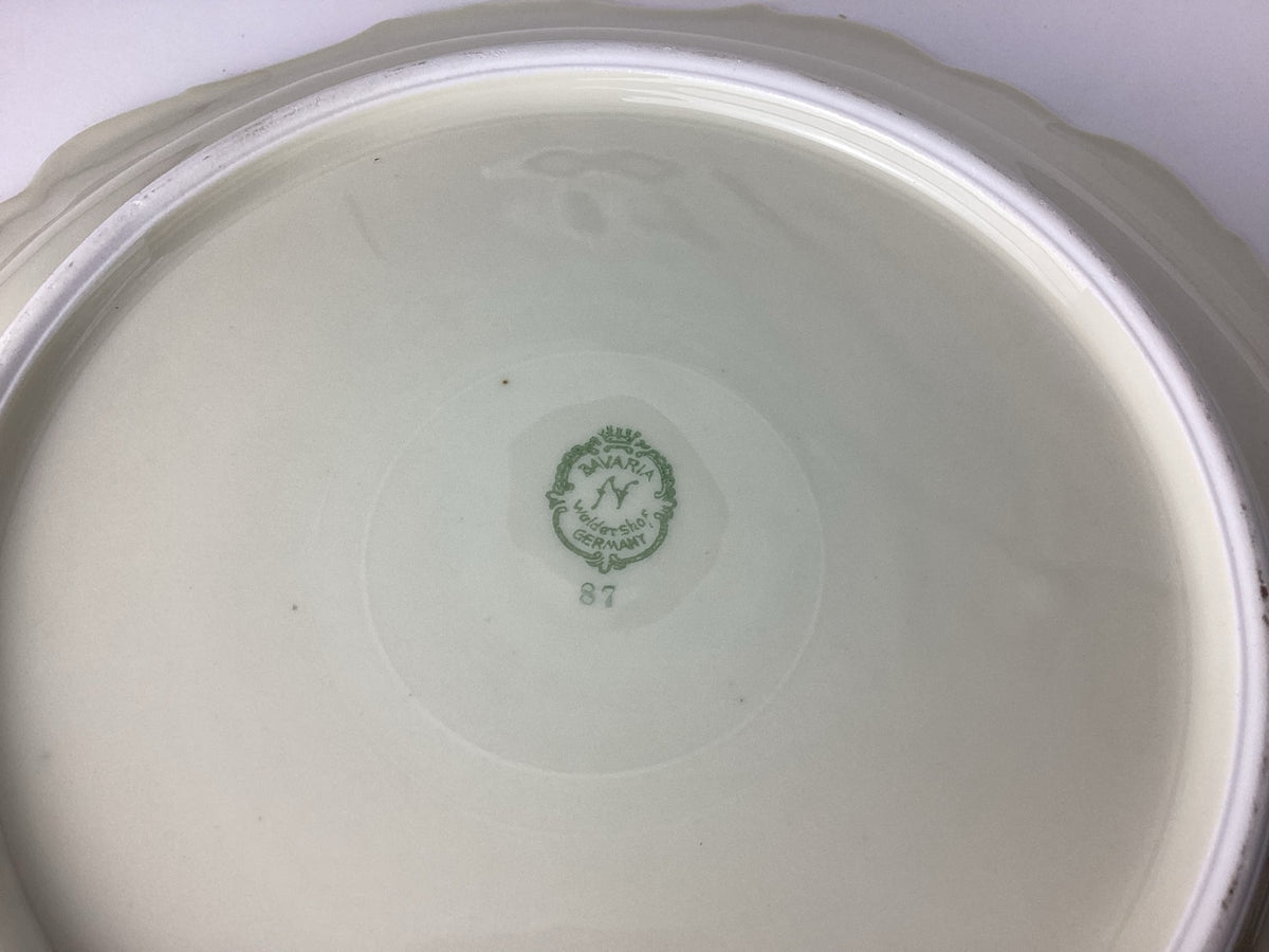 Grüner Bodenstempel Bavaria N Waldershof Germany und Nummer 87