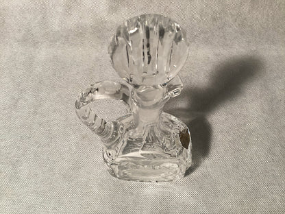 Kleine Likörkaraffe aus Bleikristall, Vintage Glas Kristallkaraffe – Detailansicht 2