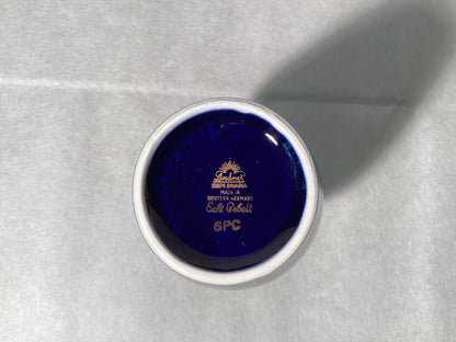 Linder Handarbeit Vase Cobalt Blau – Deutsches Porzellan Vintage – Detailansicht 3