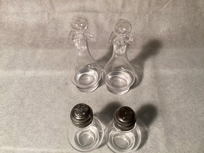Menage im Jugendstil aus Zinn – Detailansicht
