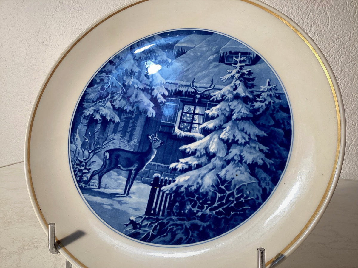 Großer Meissen Sammelteller in Blau, Porzellan – weitere Ansicht