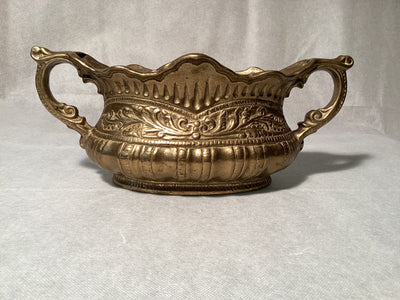 Hochdekorative Messingschale im Jugendstil, Vintage, hochwertig