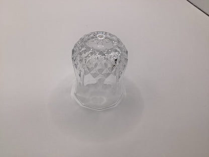 Longchamp Likörglas umgedreht, Dekor und Glasboden