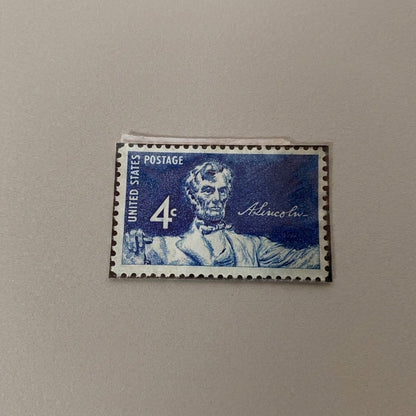 Timbre Abraham Lincoln, États-Unis, non oblitéré
