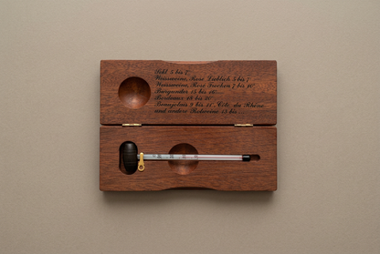 Draufsicht mit eingelegtem Thermometer