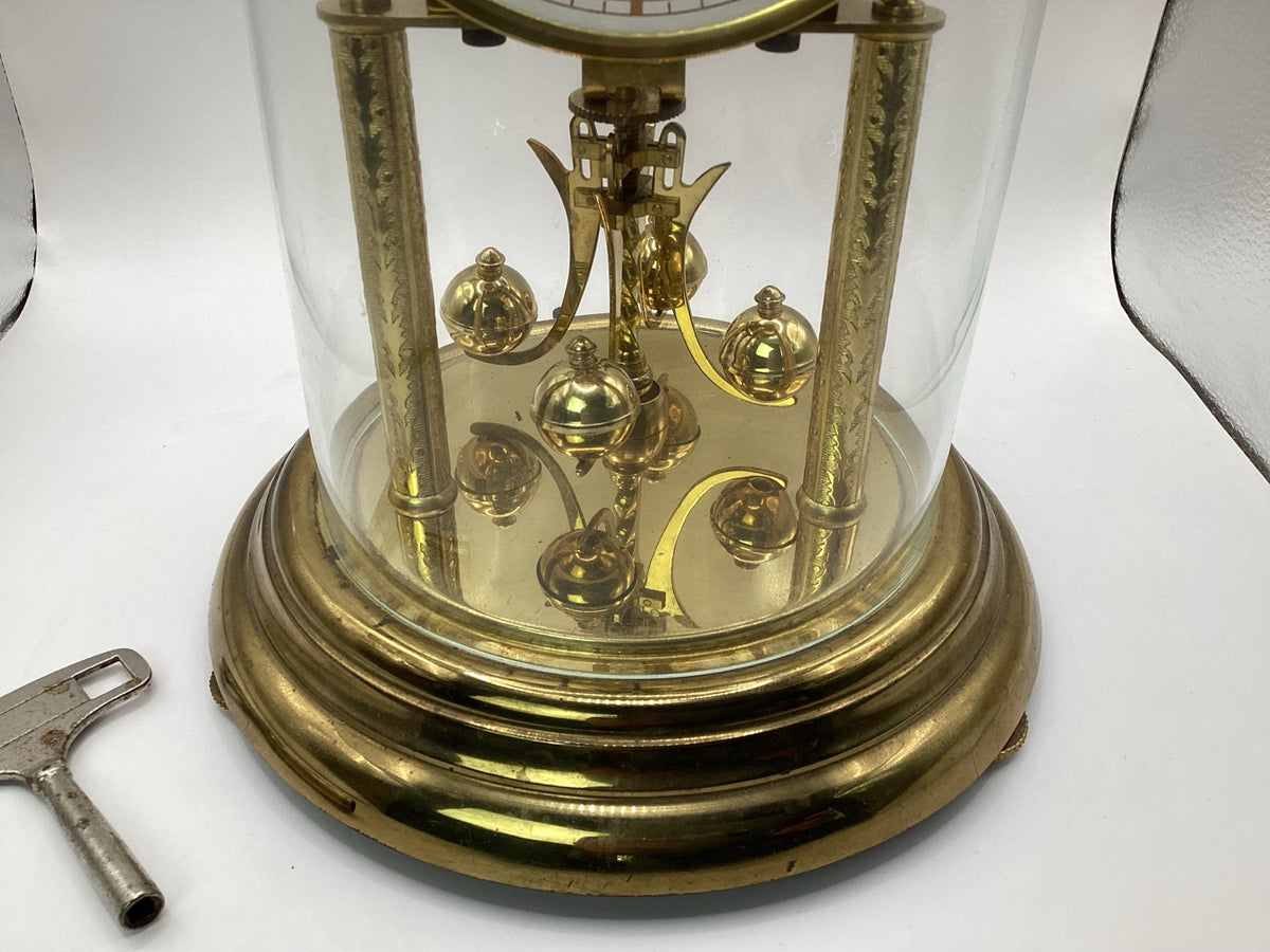 Orologio a pendolo meccanico Hermle con cassa in vetro, 30 cm