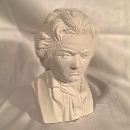 Beethoven-Büste aus Gips, 17 cm