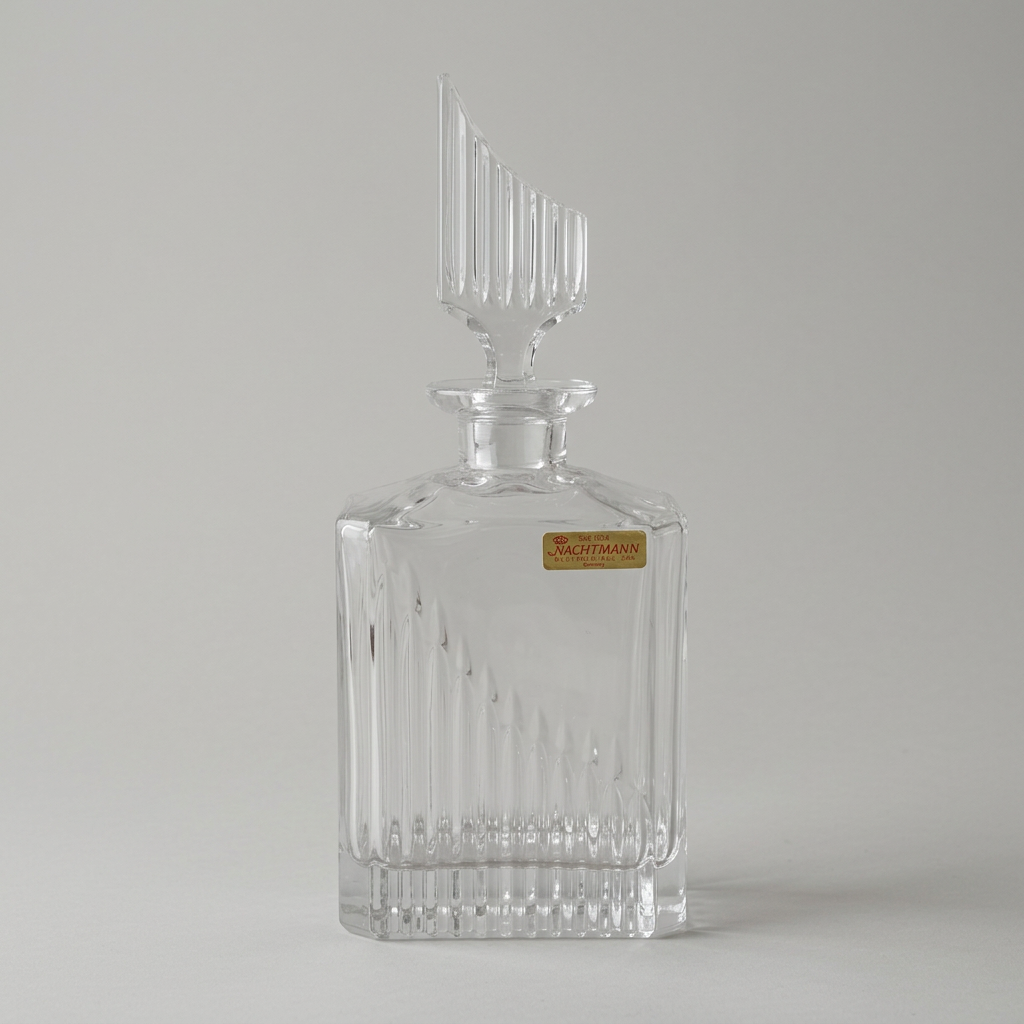Nachtmann Whiskey Decanter, Solid Lead Crystal, Vintage