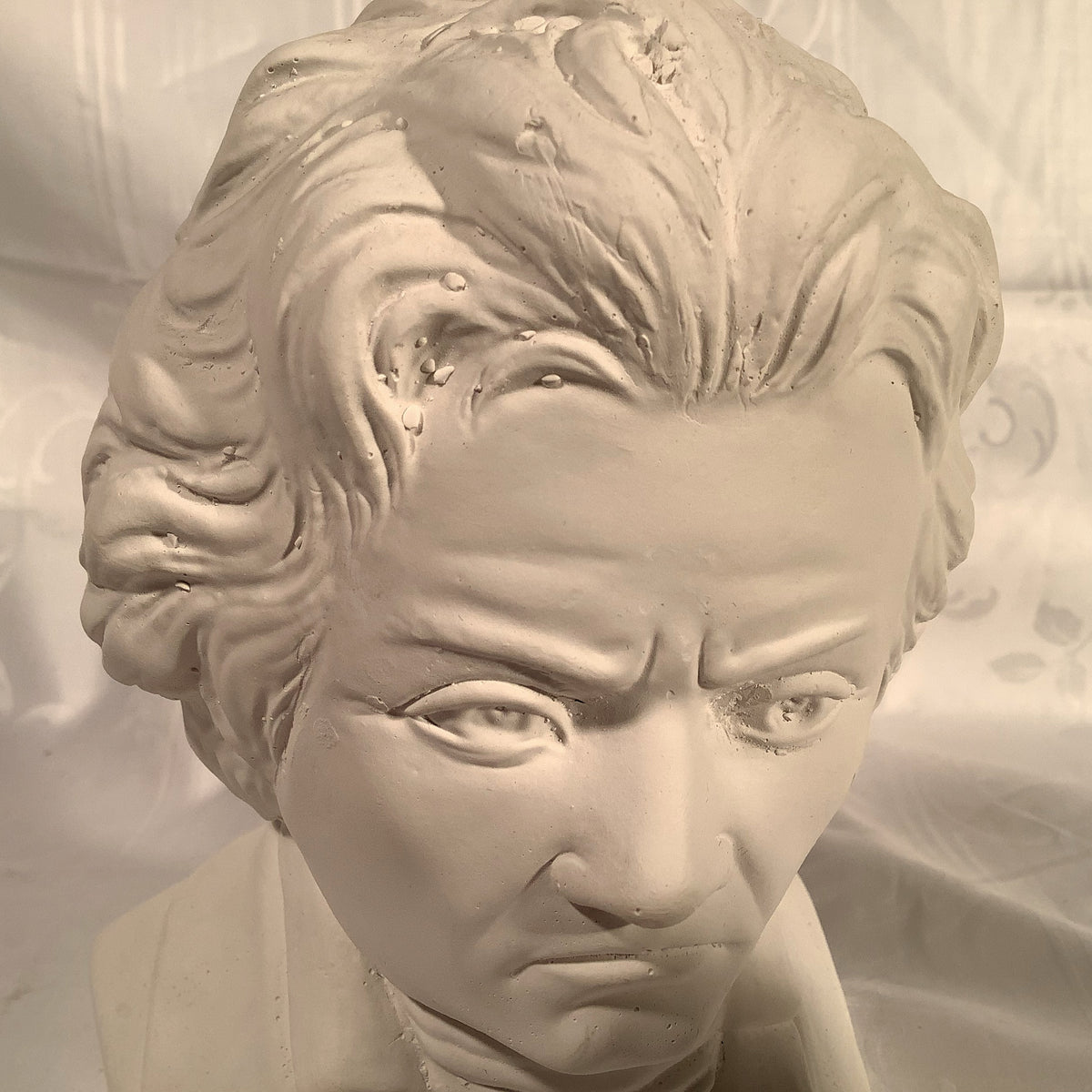 Beethoven-Büste aus Gips, 17 cm – weitere Ansicht