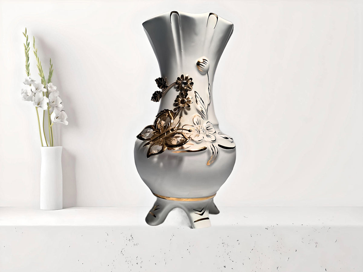 Italienische Keramikvase, Vintage – Detailansicht