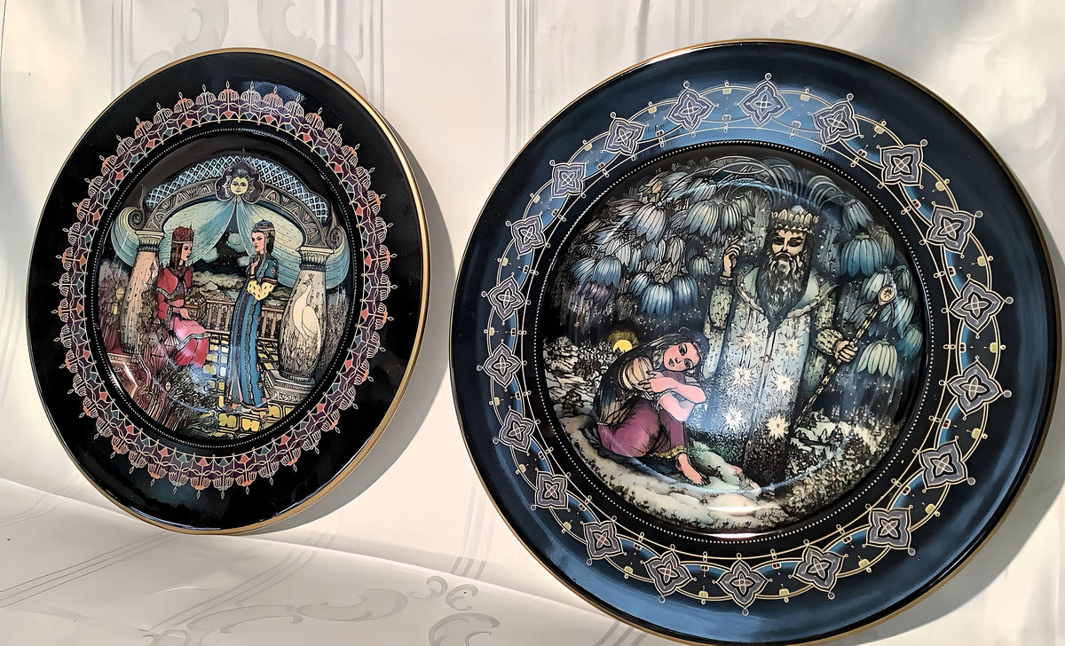 Sammelteller mit religiösen Motiven, Porzellan, Ø 27 cm