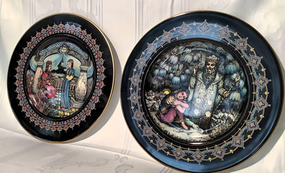 Sammelteller mit religiösen Motiven, Porzellan, Ø 27 cm