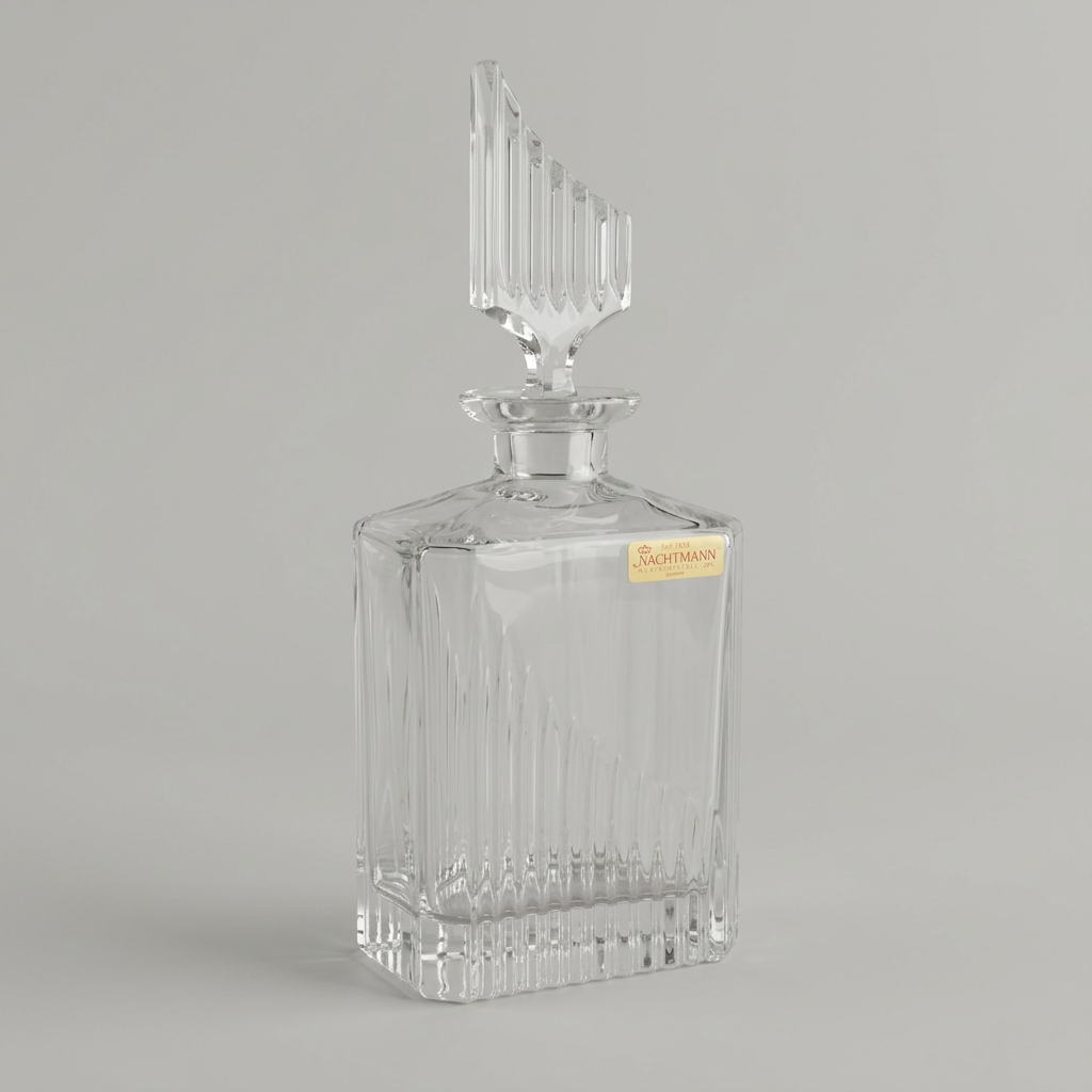 Nachtmann Whiskey Decanter, Solid Lead Crystal, Vintage