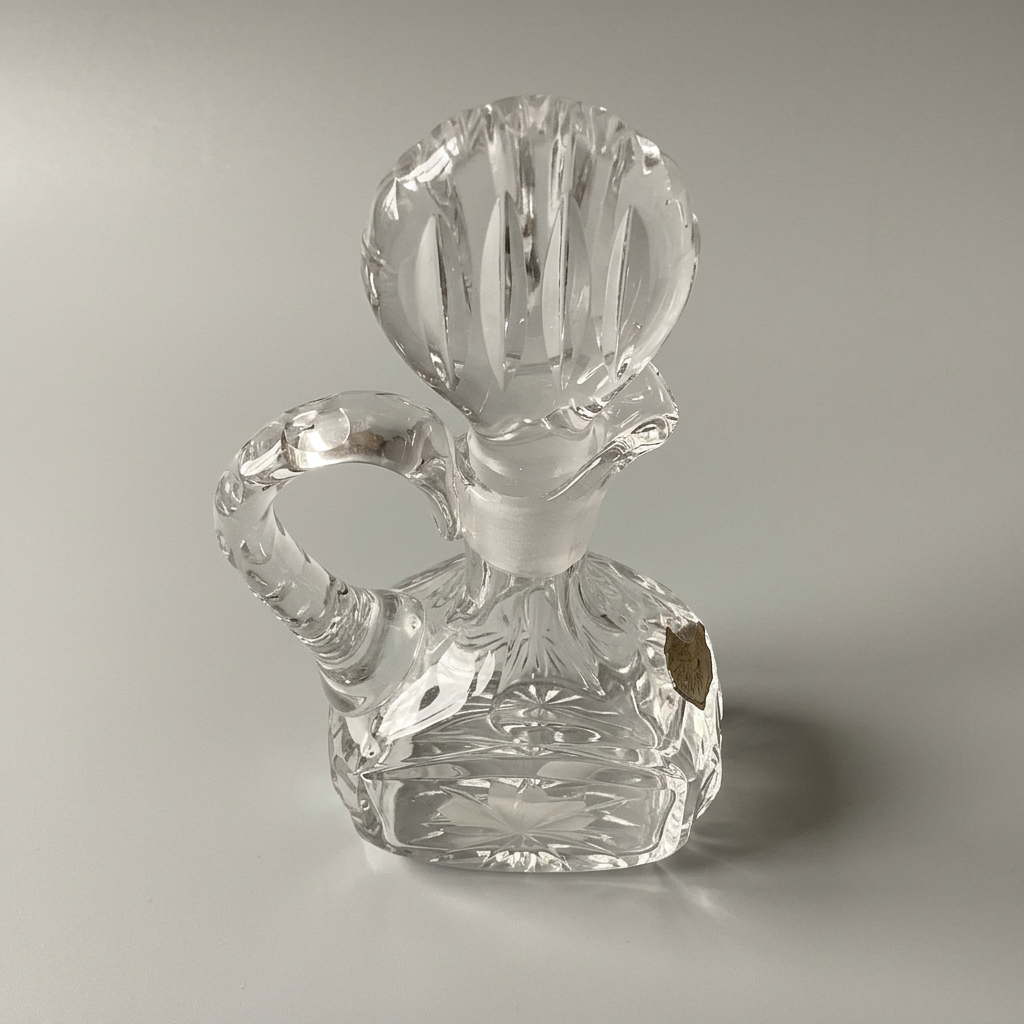 Small lead crystal liqueur carafe, 19 cm