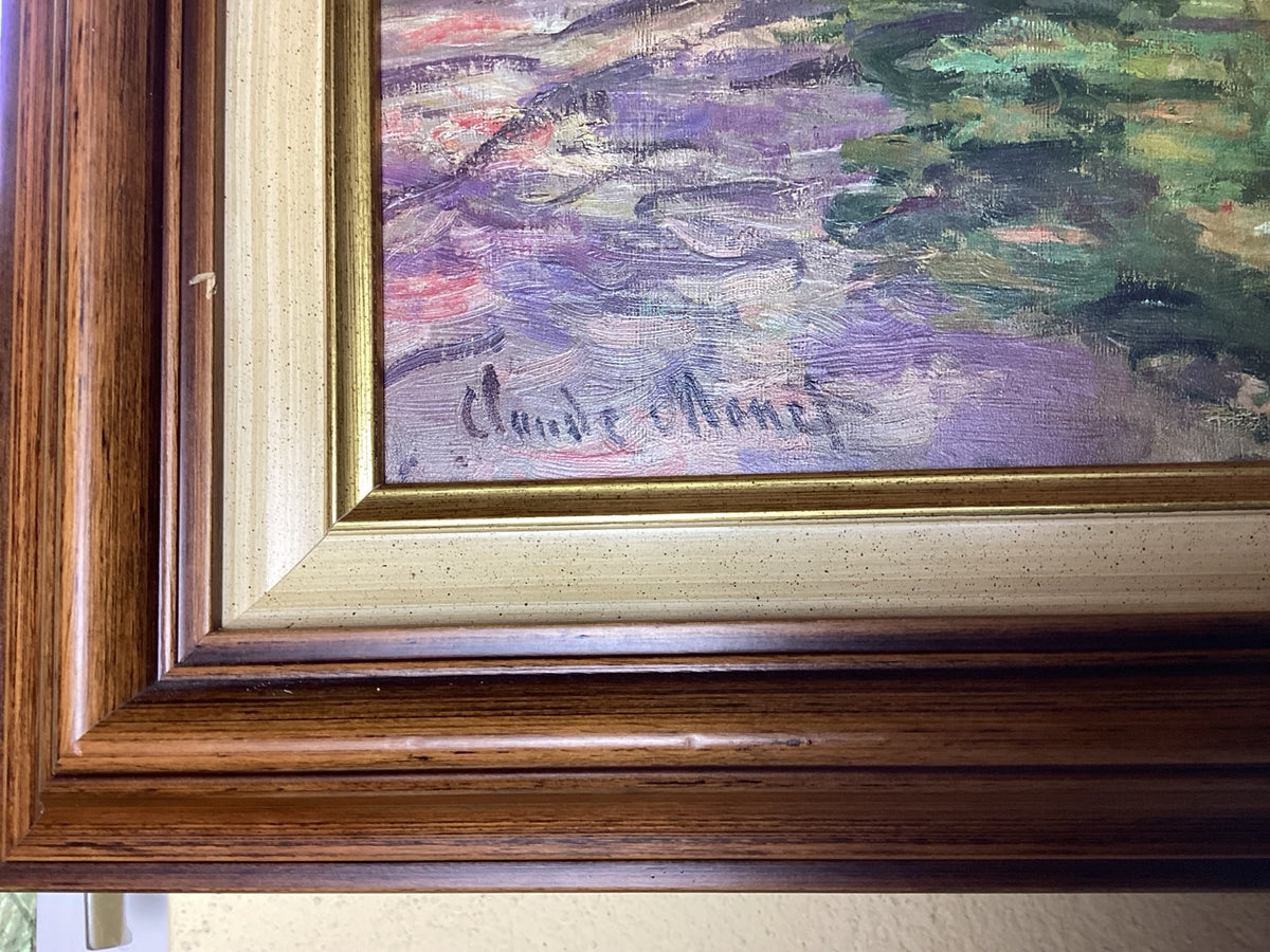 Claude Monet “Île de la Grande Jatte” – framed reproduction, 81 × 65 cm