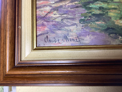 Detail der reproduzierten Signatur Claude Monet unten links