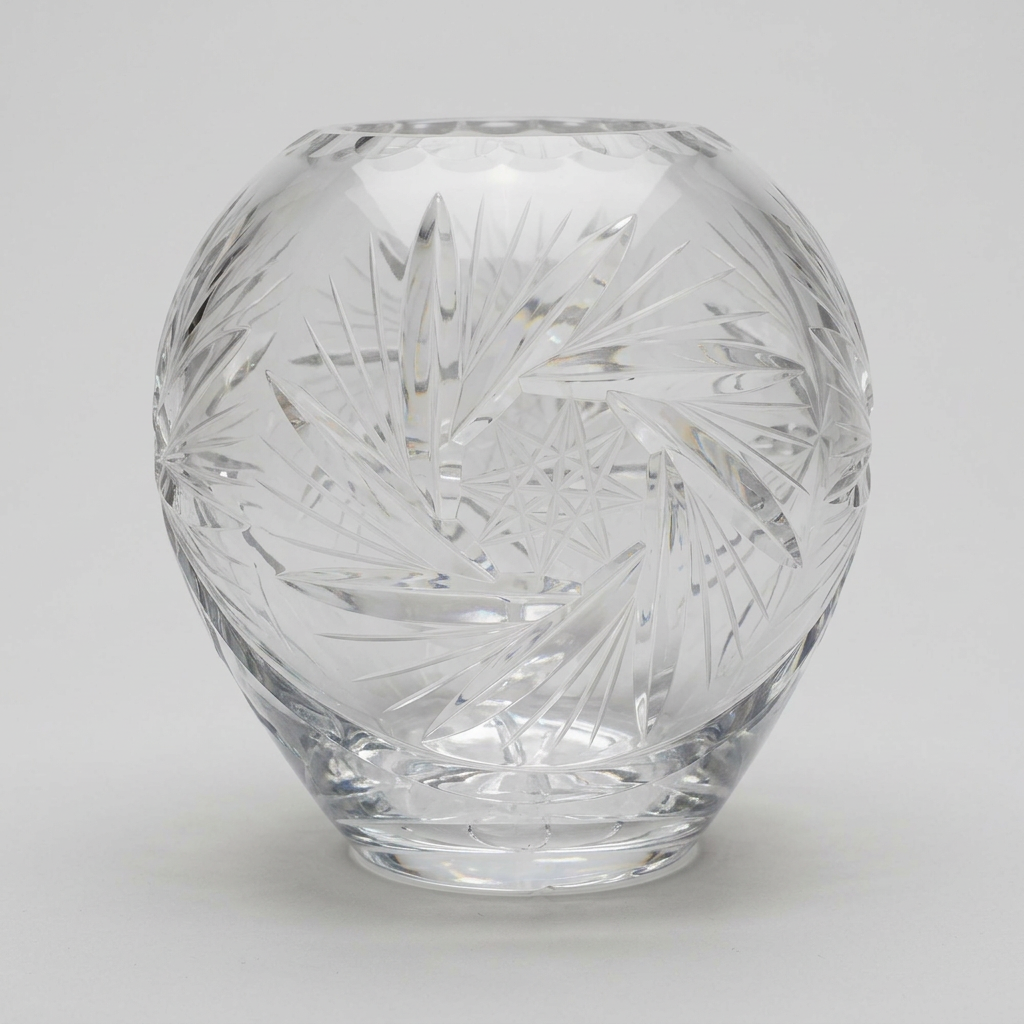 Vaso in cristallo di piombo, 14 cm, vintage